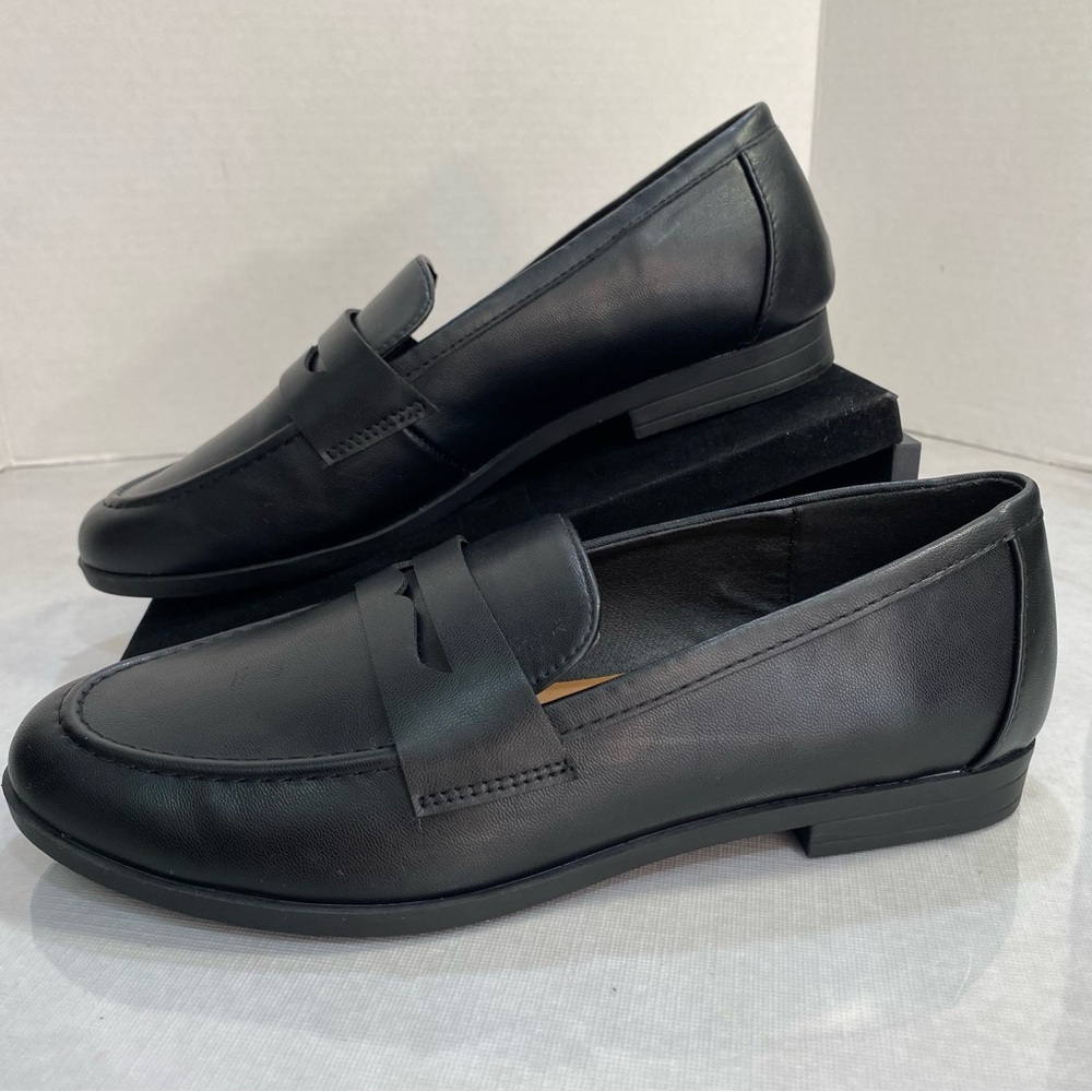 Kensie Gitty KS242110 Penny Loafers Black Slip-On Work Flats Women’s Size 9M